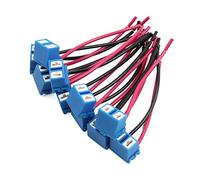 sourcingmap 10 Pcs H7 Ceramic Wire Head Light Bulb Socket Harness Connector for Car Vehicle