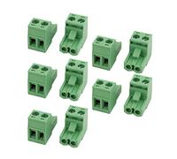 sourcingmap 10 Pcs LC1 AC300V 15A 5.08mm Pitch 2P PCB Mount Terminal Block Wire Connector