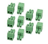 sourcingmap 10 Pcs LC1 AC300V 8A 3.81mm Pitch 2P PCB Mount Terminal Block Wire Connector