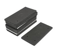 Sourcingmap 10 Pcs Rectangle Adhesive Foam Replacement Sander Back Mat Fit Rectangular Sander