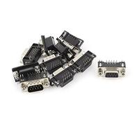 Sourcingmap 10 Pcs RS232 DB9 9Pin Male Female Solder Connector Jack Socket for PCB