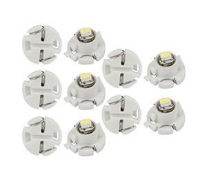 sourcingmap 10 Pcs T4.2 White 3020 1 LED Meter Panle Light for Car Internal