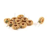 sourcingmap 10 Pcs Toroid Core Inductor Wire Wind Wound 10MH 40mOhm 2A Coil