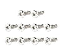 sourcingmap 10 Pcs Universal TV Mounting Screws Hardware Kit, M4 x 10mm Rack Mount Screws Work with Any Computer TV Wall Bracket, Monitor & TV Stand