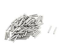 Sourcingmap 100 Pcs 2mm X 13mm Metal Parallel Dowel Pins Fasten Elements Silver Tone