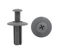 sourcing map 100 Pcs 8mm Hole Gray Rivets Fastener Push Clips for Car Fender