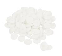 sourcingmap 100 Pcs Replacement Earbud Tips, Soft Sponge Ear Tips Buds for Earphone Headsets Accessories, Foam Cushions Eartips Headphone Covers for Diameter 13mm-18mm, White
