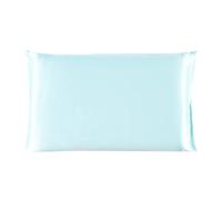 Sourcingmap 100% Pure Mulberry Charmeuse Silk Pillowcase Pillow Case Cover for Hair & Skin 19 Momme 350tc Standard Size 20x26 Inch/51x66cm Light Blue (1-Piece)