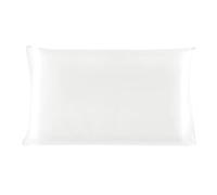 Sourcingmap 100% Pure Mulberry Charmeuse Silk Pillowcase Pillow Case Cover for Hair & Skin 19 Momme King Size 20x36 Inch/51x91cm Pearl White (1-Piece)