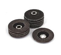 Sourcingmap 100mm Dia 16mm Bore 60 Grit Flap Sanding Discs Grinding Wheel 10pcs