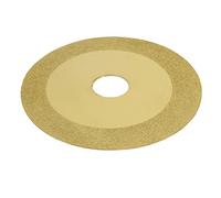 sourcingmap 100mm Diamond Coated Grinding Disc Glass Tile Cutting Wheel Gold Tone