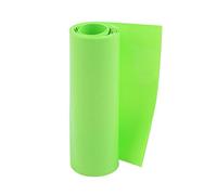 sourcingmap 100mm Flat Width 5M Length PVC Heat Shrink Tube Green for 18650 Batteries