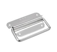 Sourcingmap 100mmx57mm 201 Stainless Steel Toolbox Case Chest Ring Pull Handle Silver Tone