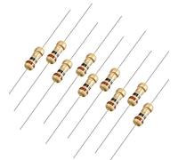 Sourcingmap 100Pcs 1 Ohm Resistor, 1/4W 5% Tolerance Carbon Film Resistors, 4 Bands for DIY Electronic Projects and Experiments