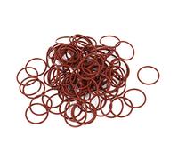Sourcingmap 100Pcs 15mm x 1mm Rubber O-Rings NBR Heat Resistant Sealing Ring Grommets Red