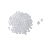 sourcingmap 100pcs 5mm Soft Clear Stem Bumpers Glide, Patio Outdoor Furniture Glass Table Top Anti-Collision Embedded