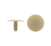 sourcingmap 100Pcs Car Bumper Fender 5 x 5mm Hole Plastic Rivets Fasteners Beige