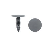 sourcingmap 100pcs Gray Plastic Push Type Fasteners Clip Rivet 8mm Hole Dia for Car Truck