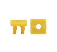 sourcingmap 100Pcs Yellow Square Plastic Rivets Interior Trim Clips Fastener 9 x 8mm