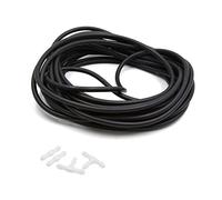 sourcingmap 10M 4mm Inner Dia Black Rubber Car Vacuum Hose Water Tube Pipe
