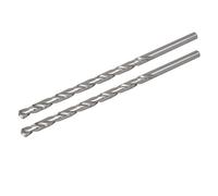 sourcingmap 10mm Dia 250mm Long HSS Straight Round Shank Twist Drill Bit Drilling Tool 2pcs