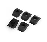 Sourcingmap 10mm Hole Dia Furniture Connector Half Moon Nuts Spacer Washer Black 5PCS