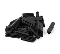 Sourcingmap® 10mm x 40mm Plastic Rectangle Cap Tube Inserts End Blanking 24 Pieces