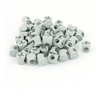 Sourcingmap 10mmx10mm 4mm Hole Cross Barrel Furniture Hammer Connector Nut Gray 50pcs