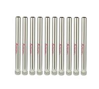 sourcingmap 10PCS 1/5-inch/5mm Diamond Coated Hole Saw Drill Bits for Glass Ceramic Tile Marble Rock Porcelain Bottles Pots Brick