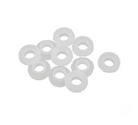 Sourcingmap 10pcs 19mm 12mm OD 7mm High Silicone O Ring Seal Gaskets White for Water Heater