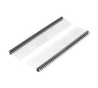 Sourcingmap 10Pcs 2.54mm Pitch 40-Pin 25mm Length 2 Row Straight Connector Pin Header Strip for Prototype Shield