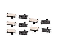 sourcingmap 10pcs 2 Position 7P 1P2T SMT Surface Mounted Devices Self Locking Mini Power Slide Switch 7x2x1mm