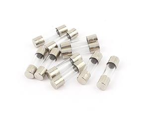 sourcingmap 10Pcs 250V 1.5A Quick Fast Blow Glass Fuses Tube 5mm x 20mm