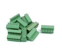 Sourcingmap 10Pcs 300V KF2EDGK 3.5mm Pitch 8-Pin PCB Screw Terminal Block Connector
