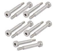 Sourcingmap 10pcs 304 Stainless Steel Hex Socket Shoulder Bolt 5mm Shoulder Dia 30mm Shoulder Length M4 Thread