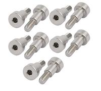 Sourcingmap 10pcs 304 Stainless Steel Hex Socket Shoulder Bolt 8mm Shoulder Dia 10mm Shoulder Length M6 Thread