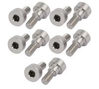 Sourcingmap 10pcs 304 Stainless Steel Hex Socket Shoulder Bolt 8mm Shoulder Dia 5mm Shoulder Length M6 Thread