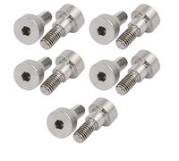 Sourcingmap 10pcs 304 Stainless Steel Hex Socket Shoulder Bolt 8mm Shoulder Dia 6mm Shoulder Length M6 Thread