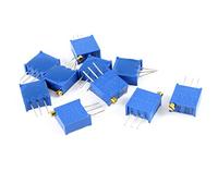 sourcingmap 10Pcs 3296W 203 20K ohm High Precision Variable Resistor Potentiometer