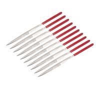 Sourcingmap 10Pcs 3mm x 140mm Half Round Diamond Needle File 150 Grit