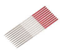 Sourcingmap 10Pcs 3mm x 140mm Round Diamond Needle File 150 Grit