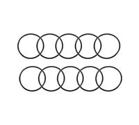 sourcingmap 10Pcs 40mm x 1.9mm Black Flexible Nitrile Rubber O Ring Oil Seal Washer Grommets