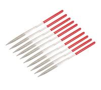 Sourcingmap 10Pcs 4mm x 160mm Half Round Diamond Needle File 150 Grit