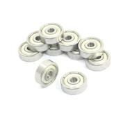 sourcingmap 10Pcs 4mm x 16mm x 5mm Single Row Deep Groove Radial Ball Bearings 634Z
