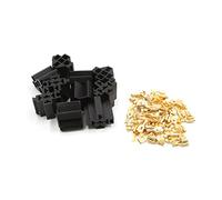 sourcingmap 10Pcs 6.3mm 5 Pins Power Relay Socket Connector w 50 Terminals for Car