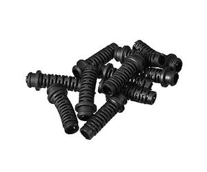 sourcingmap 10pcs 6mm Inner Dia PVC Strain Relief Cord Boot Protector Power Tool Hose Black