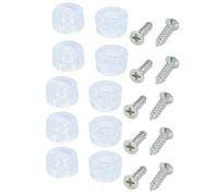 Sourcingmap 10pcs 7.5mmx14mm Rubber Door Buffer Stopper Pulleys Positioning Block w Screws