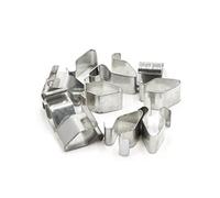 Sourcingmap 10Pcs 8mm Hole Metal Rivets Car Interior Door Panel Trim Clips Retainer Fastener
