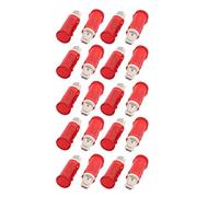 Sourcingmap 10Pcs AC 220V MDX-14A Bulb Round Head Plastic Indicator Pilot Light Signal Lamp