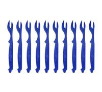 Sourcingmap 10Pcs Crab Leg Crackers, Crab Crackers Forks/Picks Bulk for Lobster, Crab, Crawfish, Prawns and Shrimp Seafood Easy Opener Shellfish Picks Knife (Blue)